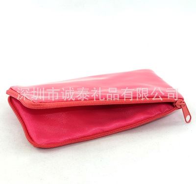 手机袋 定制PU手机袋厂家 水红色拉链手机袋 个性时尚手机包 外贸出口