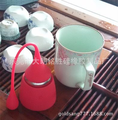 热卖产品 2014年热销泡茶器 硅胶茶隔 水滴泡茶器 食品级硅胶茶漏