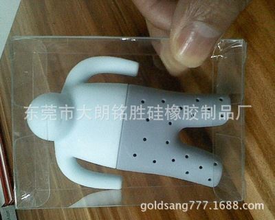 硅胶家居用品 厂家供应硅胶泡茶器 温泉小人造型泡茶器 茶精灵 茶先生茶漏