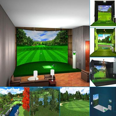 模拟高尔夫 室内模拟高尔夫/高尔夫球会练习场专用模拟设备/高尔夫模拟器