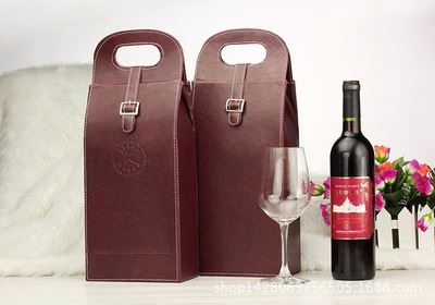 酒盒 红酒盒 包装礼品盒 单支皮盒 葡萄酒盒子 拉菲酒箱