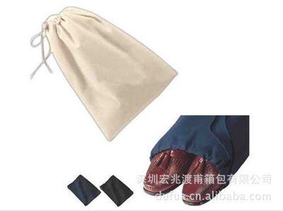 束口袋 深圳宏兆箱包厂家直销 供应白色束绳运动包 帆布运动袋
