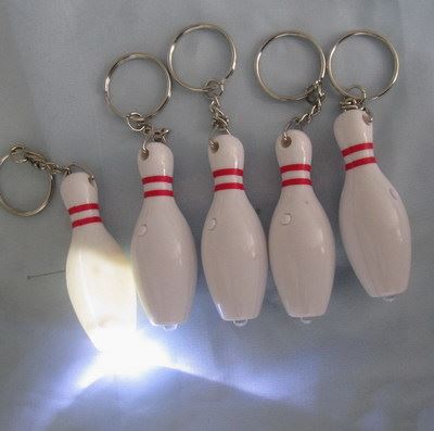 保龄球瓶，保龄球 LED功能带灯保龄瓶钥匙扣