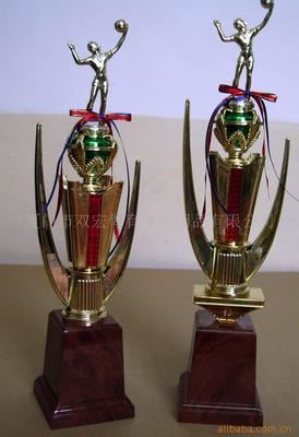 运动奖杯、奖章、奖座 供应排球造型奖杯