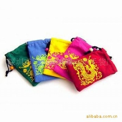 束口袋 深圳厂家生产 外贸绒布袋 束口绒布袋 电子绒布袋