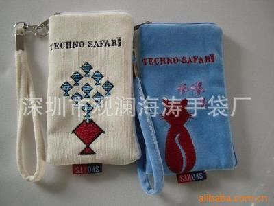 绒布袋 厂家订做休闲手机袋 运动手机袋  绒布手机袋（zyjl）