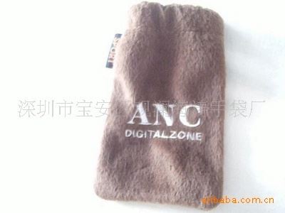 绒布袋 深圳厂家订做环保绒布手机袋 （zyjl）