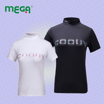 高尔夫服装 Mega高尔夫服装 短袖t恤 2015新款女士 圆领 女装夏装 运动防晒服