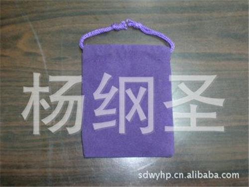 束口袋 厂家出售 天鹅绒绒布袋 电池绒布袋 绒布袋束口袋 紫色绒布袋