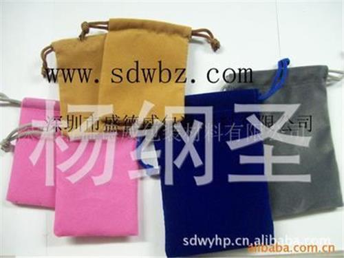 数码通讯束品袋 供应绒布袋包装  多种颜色型号 厂家直销