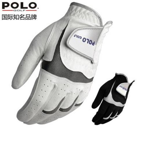 高尔夫手套 poloxx 高尔夫手套 男士 纤维布吸汗透气 两色可选 单只左手