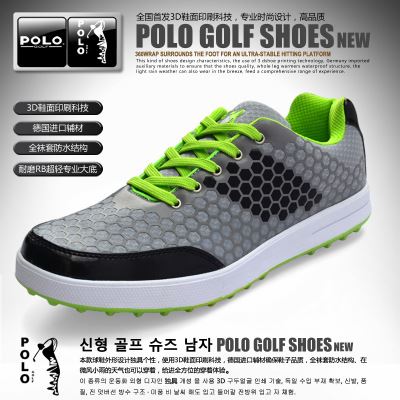 高尔夫球鞋 zppolo golf 新款 高尔夫球鞋 男士运动鞋子 防水透气 固定钉