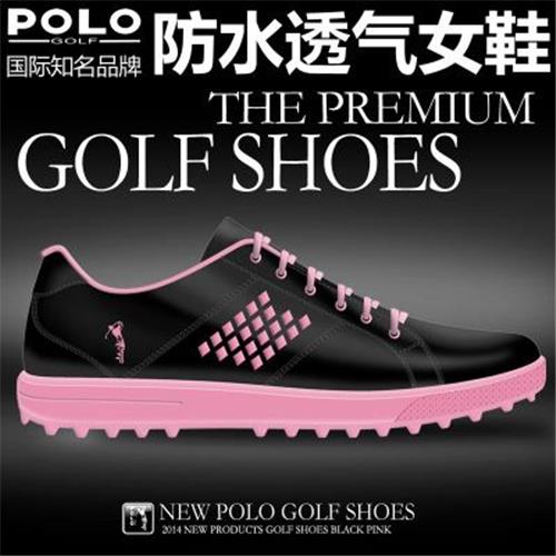 高尔夫球鞋 xxpolo golf 新款 高尔夫球鞋 女士 固定钉运动鞋子 防水 舒适