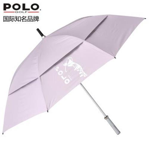 高尔夫雨伞 poloxx 新款高尔夫雨伞 双层防风伞 遮阳伞 晴雨伞 女士 粉紫色
