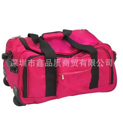 拉杆箱专区 厂家定做19寸玫瑰红拉杆旅行箱包单肩手提旅行包