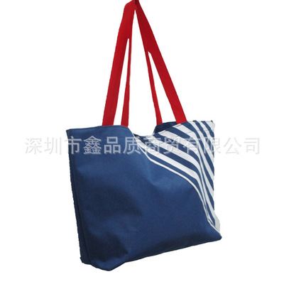 抽绳/购物袋 深圳厂家供应 实用条纹手提购物袋 环保袋
