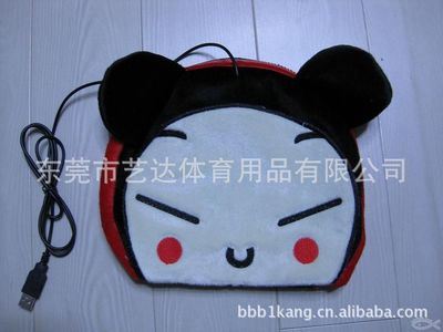 鼠标垫 USB暖手鼠标垫精美卡通造型/ MP-32/橡胶材质毛绒布