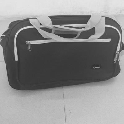 旅行袋 拉杆箱 牛津布 条纹 旅行袋 行李袋 单向轮 软箱 折叠 新秀丽