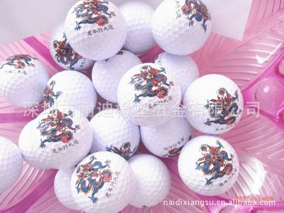 高尔夫球 供应logo高尔夫l球印刷高质环保标准高尔夫球橡胶实心球原始图片2