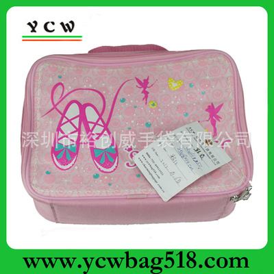 午餐包 {zx1}供应粉色可爱化妆包 可收缩大容量手提化妆包 外出旅游收纳包