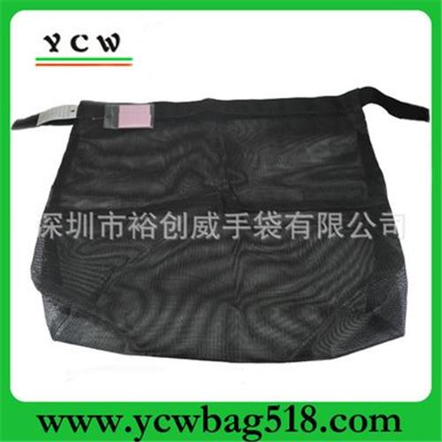 网袋 深圳厂家订做 常规黑色高尔夫球后车袋 自制网眼袋 可logo印刷