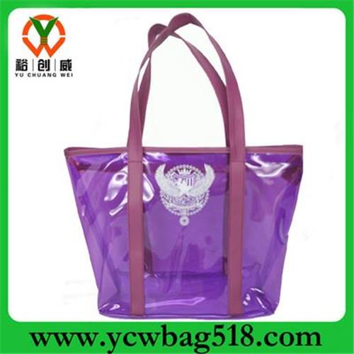  旅行包 旅行袋 深圳工厂直销供应便携手提购物袋袋 时尚潮流PVC手提袋  欢迎批发