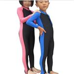 潜水服 冲浪衣 儿童水母衣 儿童潜水服 儿童潜水衣 儿童连体防晒游泳衣