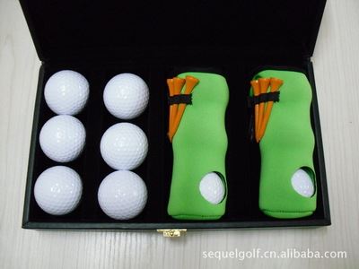 高尔夫商务礼品 高尔夫六球皮盒 商务礼品套装 潜水料三球袋子 高尔夫比赛球