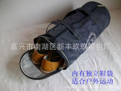 旅行包、旅行袋 外贸圆筒包 运动旅行包 枕包健身包 旅行包 独立鞋位 定制生产加原始图片3