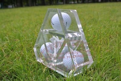 高尔夫礼品套装 批发高尔夫球水晶礼盒 高尔夫水晶盒套装 高尔夫水晶盒摆件