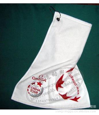 毛巾、伞  手套 供应：定制上海大众高尔夫精英赛高尔夫毛巾