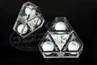 工艺摆件／饰品 批发高尔夫球水晶礼盒 高尔夫水晶盒套装 高尔夫水晶盒摆件
