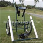 球童用品 单包球包车 双管球包车 高尔夫球场球童用手拉车