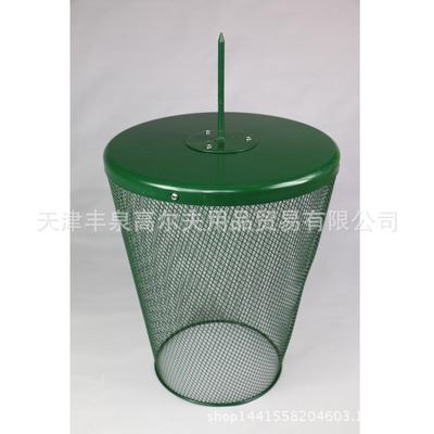 高尔夫球场球道用品 高尔夫球场用品 高尔夫球道用品绿色锥形垃圾筐