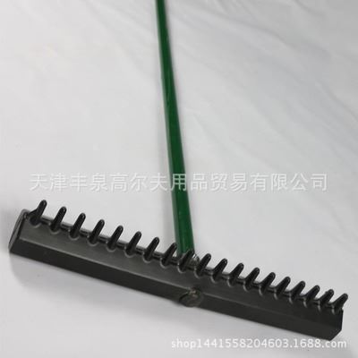 高尔夫球场球道用品 高尔夫球场用品 球道用品 高密度塑料19齿沙耙 铝合金柄