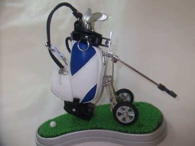 高尔夫礼品 供应高尔夫促销礼品高尔夫礼品拉车带底座笔筒原始图片2