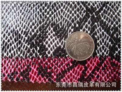 蛇纹世界 CR028-2372亮片 串珠 蛇纹0.8mm布底pu革 蛇纹系列PU皮革