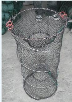 弹簧笼类 大号40*80公分弹簧笼 捕甲鱼笼 鱼笼 折叠笼 甲鱼笼 捕蟹笼