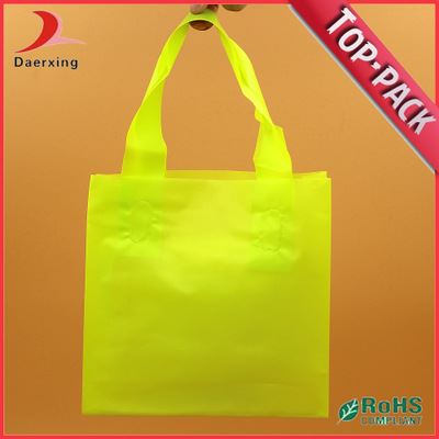 手提袋（吊带袋） 东莞厂家专业定做免费设计全新料PO/PE软式购物塑胶手提袋