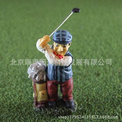 商务礼品和高尔夫用品订制 【憨大叔系列】 高尔夫摆件 人物雕塑  礼品