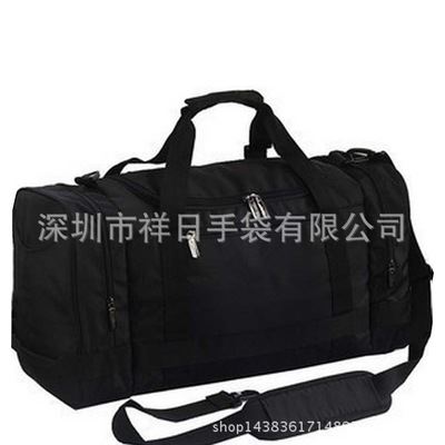 旅行包、旅行袋 深圳工厂订制外贸旅行包旅行手提包可肩背带鞋仓旅行袋可免费制样