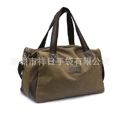旅行包、旅行袋 工厂直销新爆款复古经典款褐色旅行袋手提旅行包大容量旅游手提包