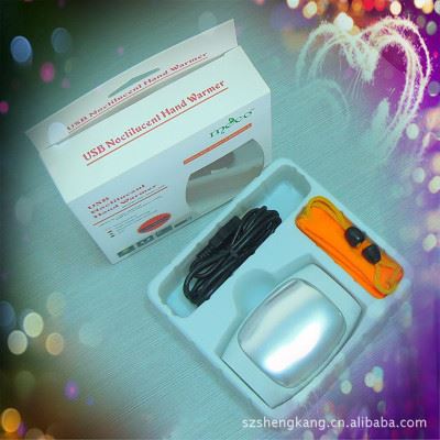 MECO魅客： 夜光 暖手宝 USB暖手宝礼品，LED夜光暖手器，2014{zx1}礼品，冬季保暖产品