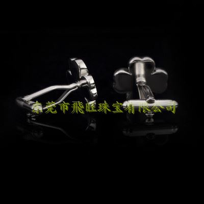 袖扣 金典四叶草袖扣 珐琅袖扣 订制袖扣xiukou cufflinks