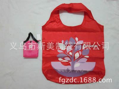 订单实际案例 厂家专业定做折叠购物袋 yz创意新年广告礼品袋 加印logo