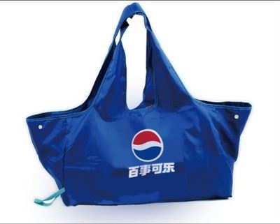 牛津布折叠购物袋 新款创意可口可乐折叠购物袋环保袋广告礼品袋