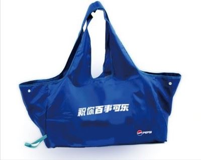 牛津布折叠购物袋 新款创意可口可乐折叠购物袋环保袋广告礼品袋
