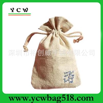 酒袋  PVC袋  透明袋 供应  出口欧美 圣诞礼品袋  麻布袋  束口麻布袋原始图片3