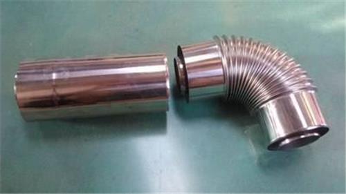 双层不锈钢排烟管 燃气热水器排风用不锈钢平行管,双层不锈钢管,200mm加长平衡管
