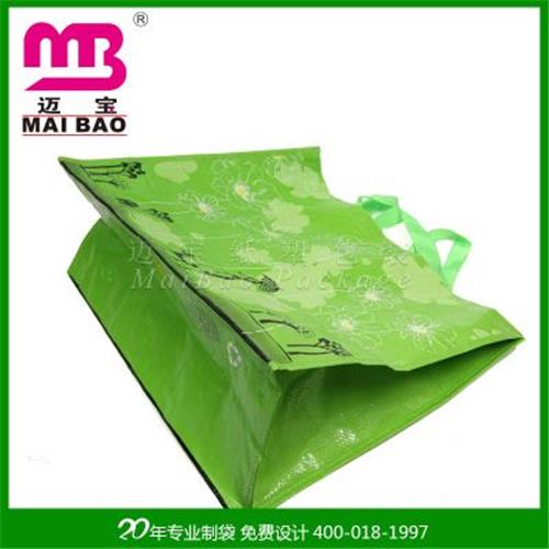 编织袋 供应绿色环保覆膜防水全新PP编织彩印袋承重力好加牢固织带手提
